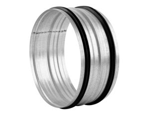 Circular Spiral Duct Connectors Male Coupling With Rubber Seal, Galvanized steel, ClimateCarer HVAC duct supplier