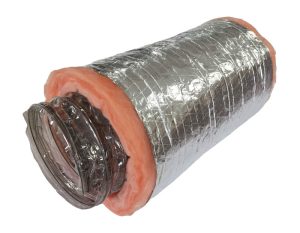 R4.2 R6 R8 rated PET polyester insulated flexible duct for HVAC ductwork, ClimateCarer HVAC duct supplier