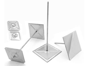 Self adhesive insulation pins, high-tack foam base for AHU panels and sheet metal, ClimateCarer insulation fastener supplier