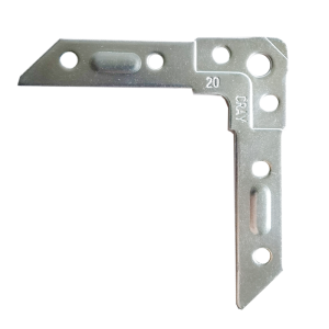 Cray/20 Duct Corner, 2.0mm zinc plated steel, ClimateCarer duct fitting supplier