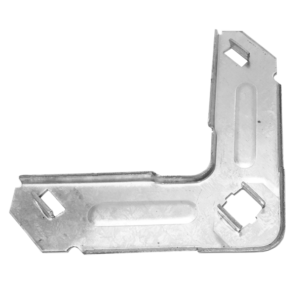 Stackable TDF Corner, Zinc plated 1.5mm galvanized steel, ClimateCarer duct fitting supplier
