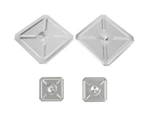 Square Self Locking Washer for Insulation pins, Stainless steel or galvanized, ClimateCarer insulation fastener supplier