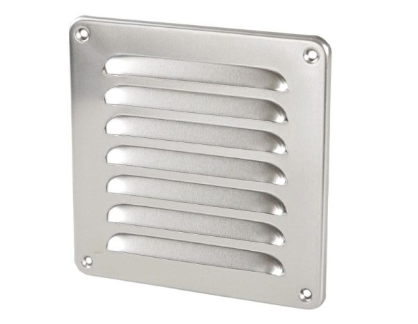 155×155 Aluminum Ventilation Louvers, Powder coated aluminium blade, ClimateCarer air distribution supplier