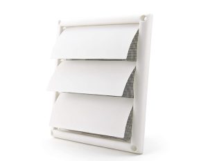 Outdoor Dryer Vent Cover, Anti-UV polypropylene with nylon screen, ClimateCarer air distribution supplier