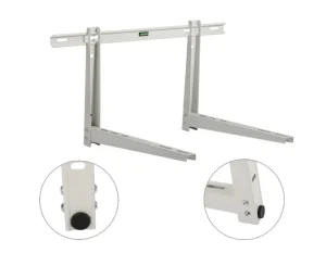 Galvanized steel air conditioner wall bracket, 150kg load for outdoor units, ClimateCarer HVAC bracket supplier