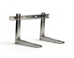 AISI 304 stainless steel air conditioner wall bracket for mini split outdoor units, ClimateCarer HVAC bracket supplier