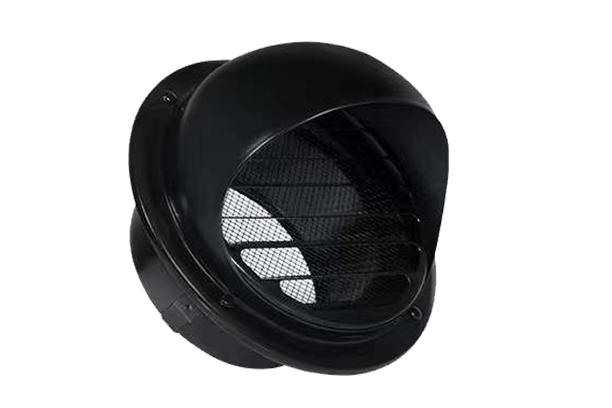 Powder coated black air grille finished part, ClimateCarer powder coating supplier