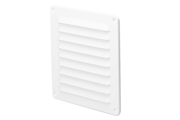 Powder coated white air grille finished part, ClimateCarer powder coating supplier