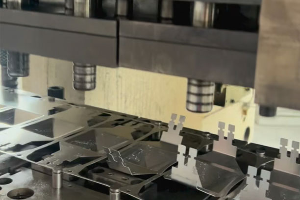 Sheet metal stamping parts from progressive die, ClimateCarer OEM stamping supplier